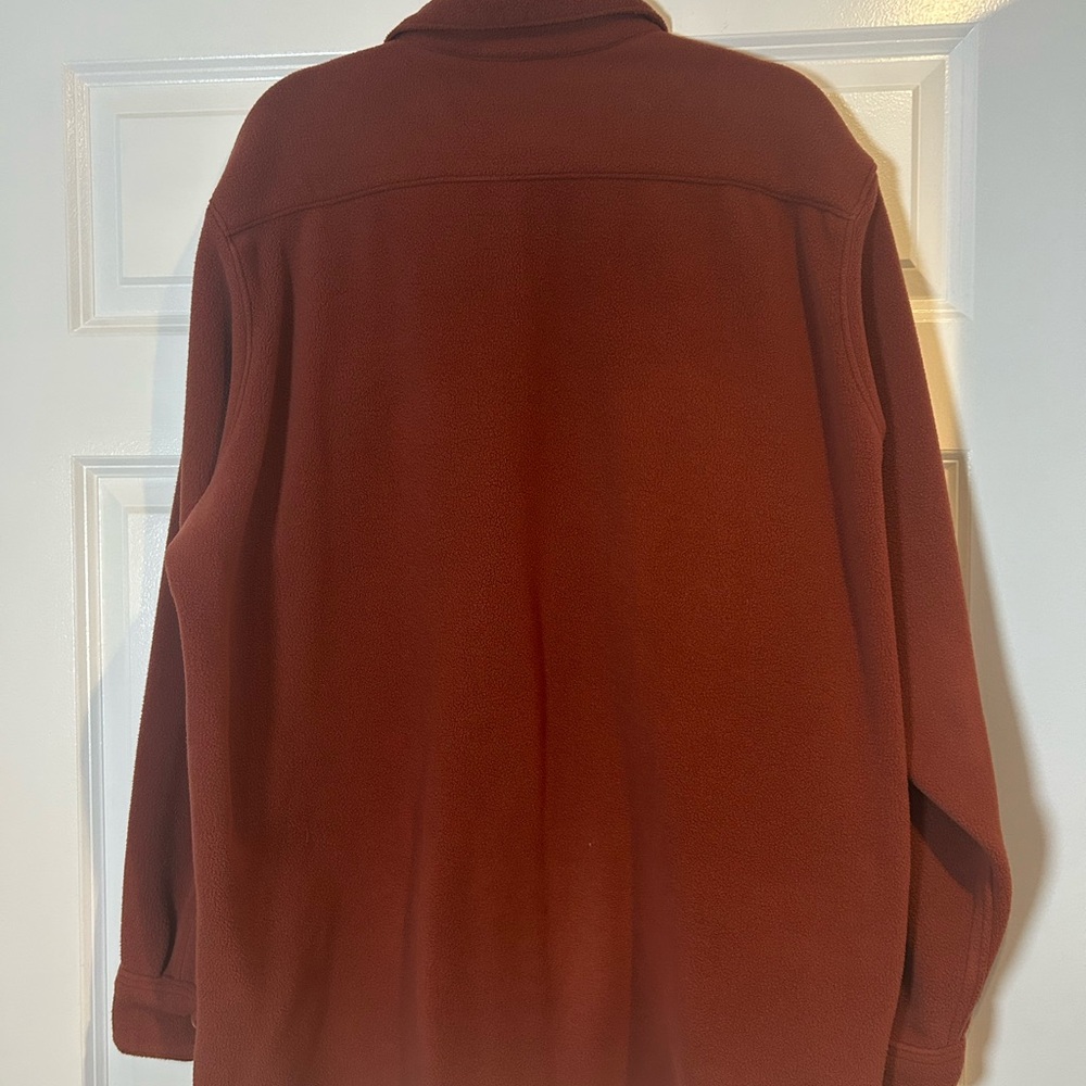 L.L. Bean Fleece Button-Down Shirt | XL | Rust Color‎ - Picture 6 of 6